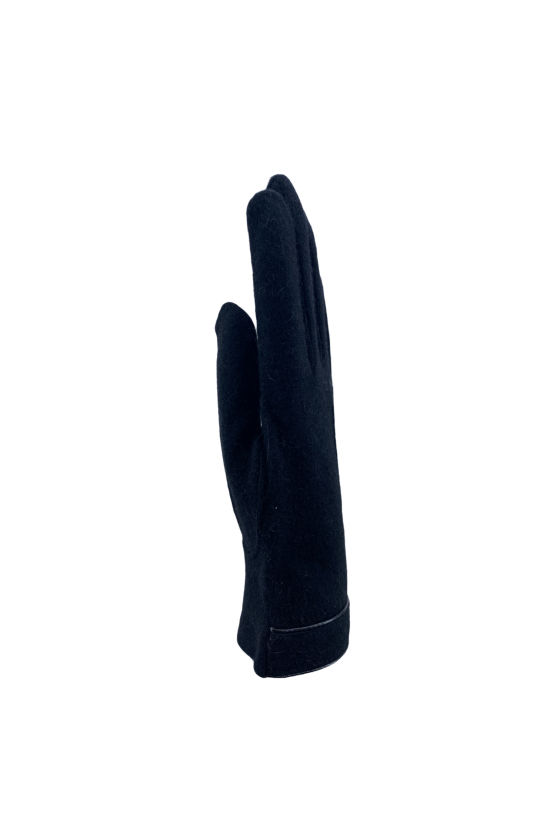 sous gants pure soie naturelle uni noir