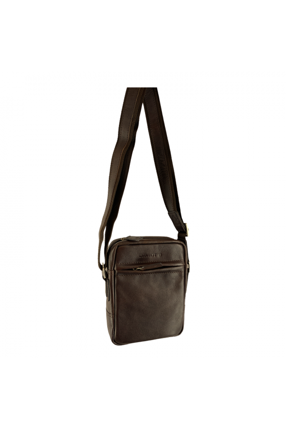 Petit sac bandoulière homme Colori Marron - Davidts