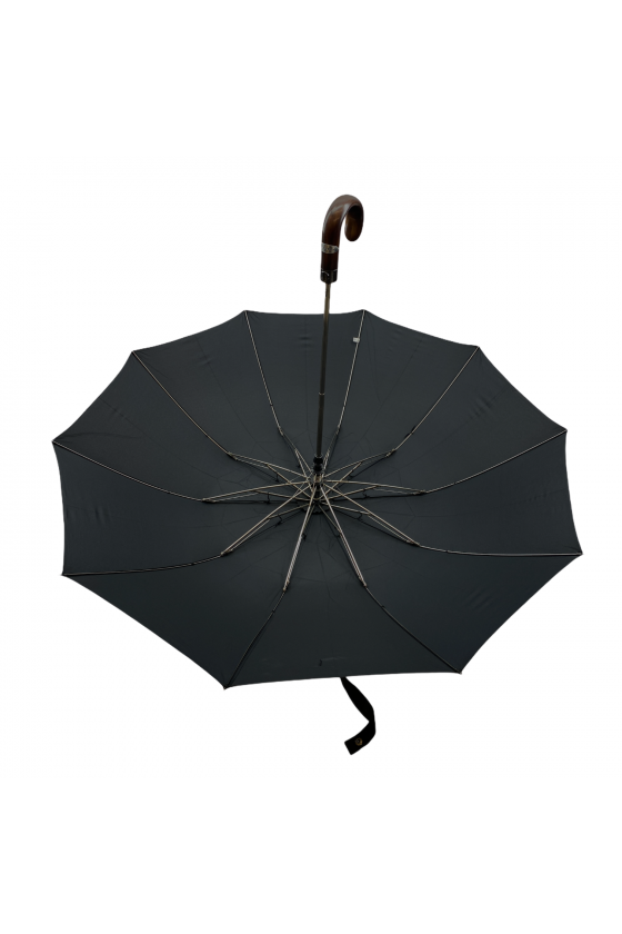 Parapluie pliable automatique poignée courbe