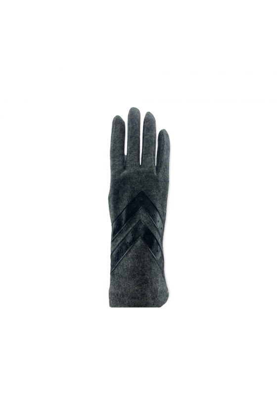 Isotoner Gants Homme Laine Tactile Doublé Gris chiné