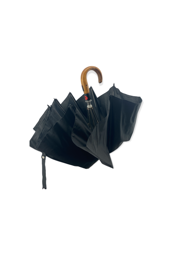 Parapluie pliable automatique noir "Laswood"