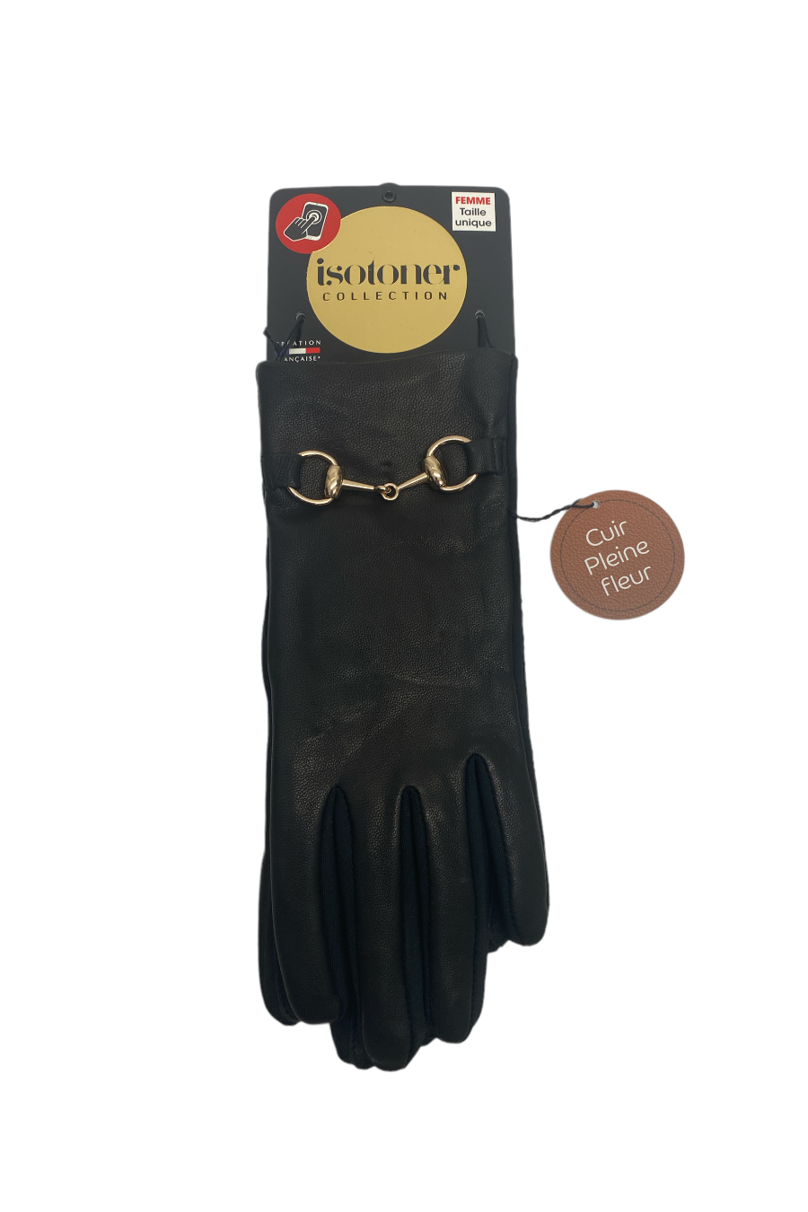 Isotoner Gants femme tactiles en laine - non doublés : : Mode