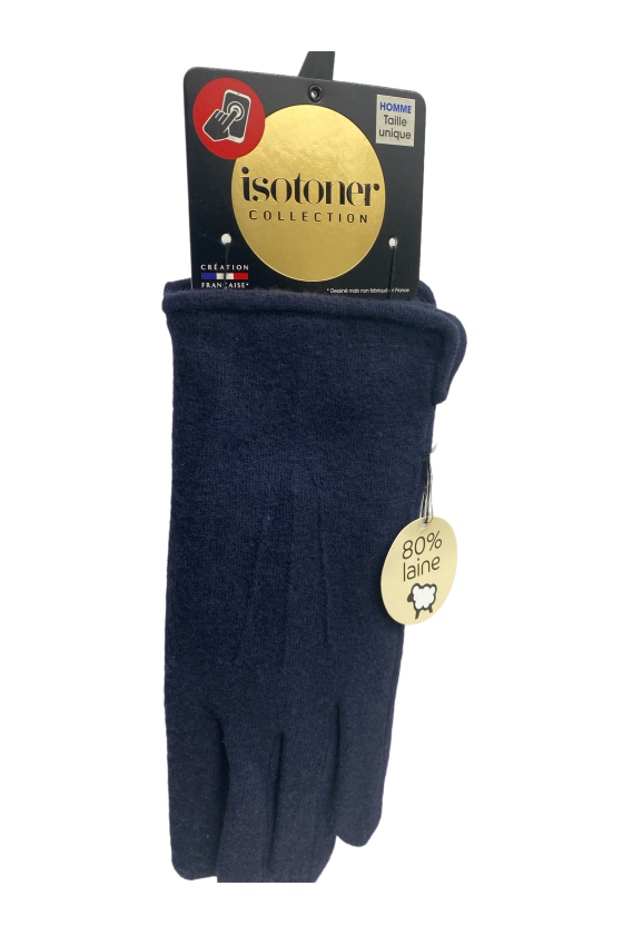 Sous-gants noirs en soie naturelle Taille 6 - Herman