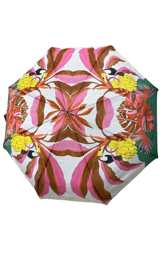 Parapluie duomatic fantaisie motif "Coco cabana"