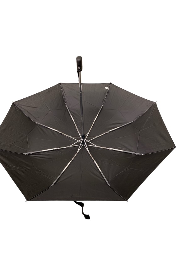Parapluie pliable noir PLAT duomatic  et  très léger