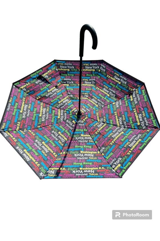 Parapluie canne inversé "vice & versa" fantaisie