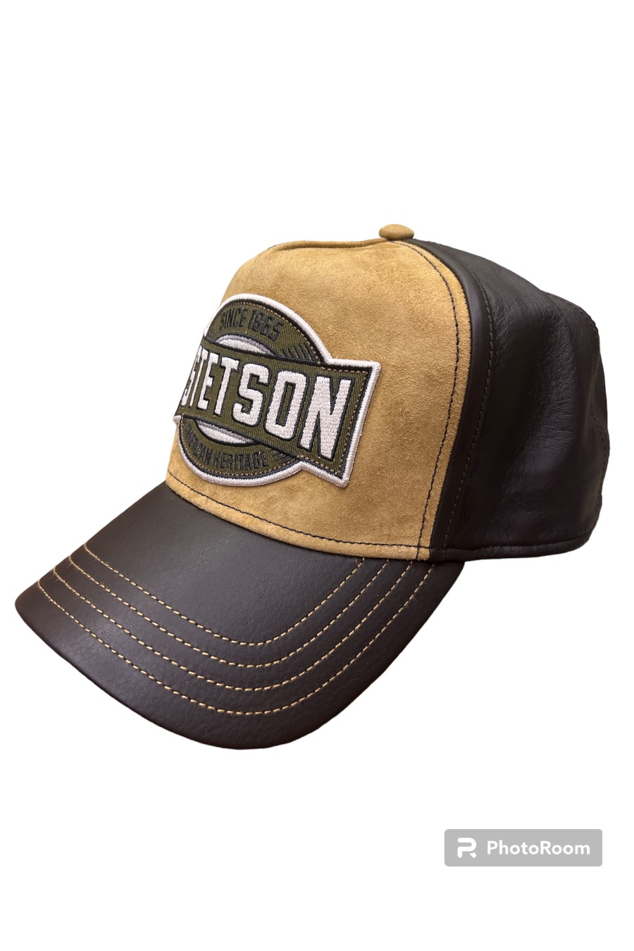 Casquette trucker cuir Stetson