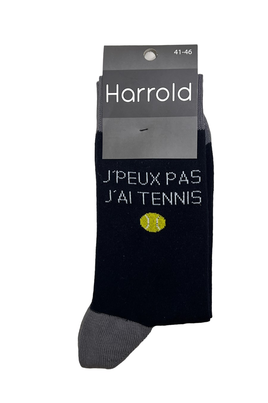 Chaussettes rigolotes Harrold J'peux pas j'ai tennis - Harrold