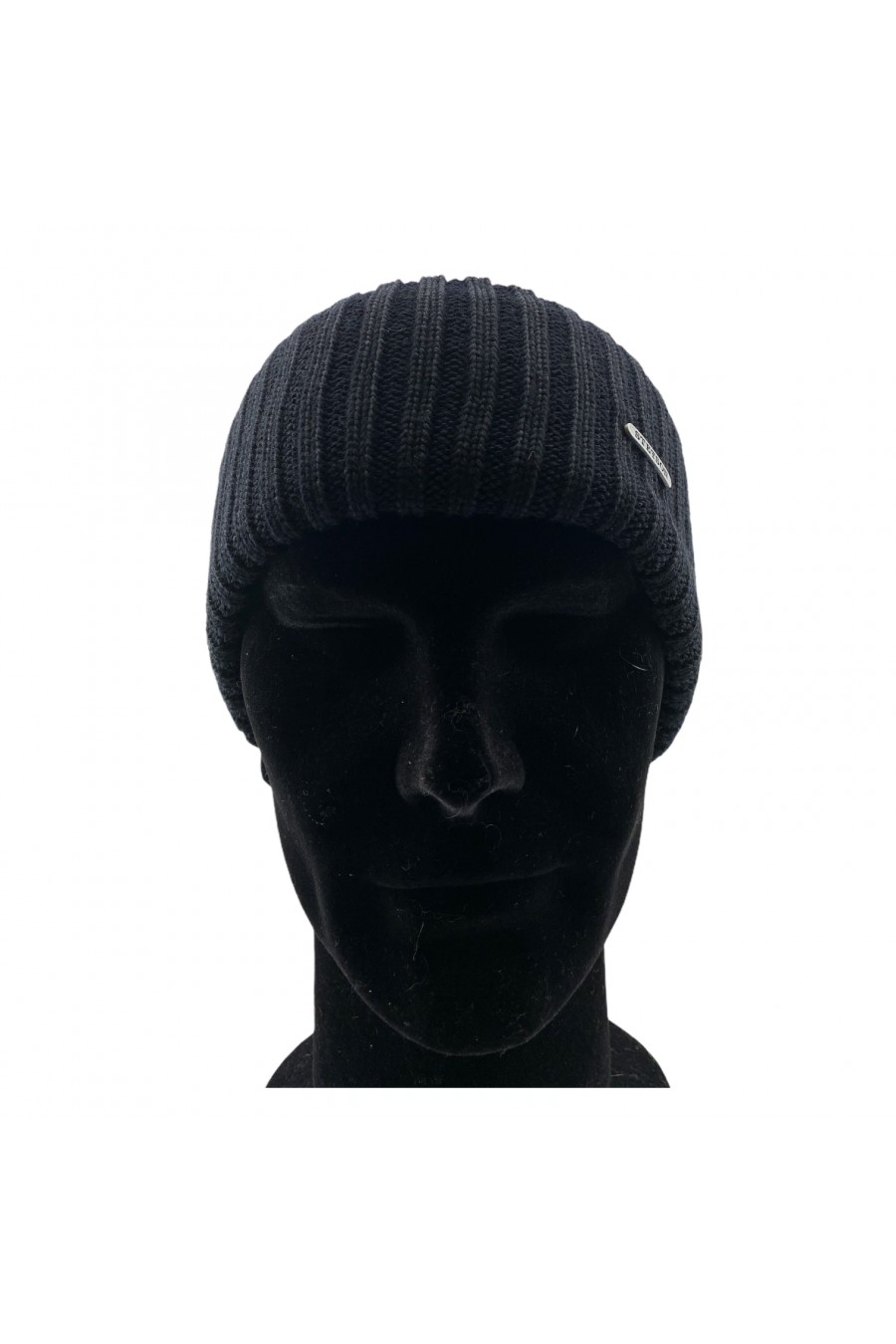 Bonnet Homme Laine Angora Noir