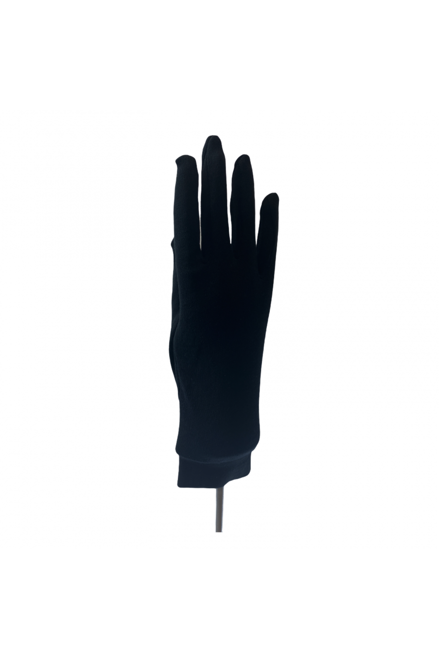 Sous-gants noirs en soie naturelle Taille 6